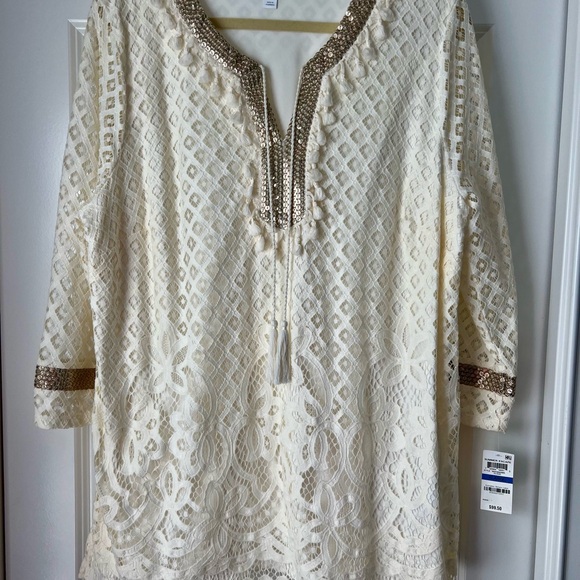 NEW CHARTER CLUB TUNIC TOP - Picture 6 of 12